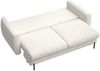 Selsey 'Rane' Sofa mit Schlaffunktion und wasserabweisendem Chenille-Bezug, cremeweiß, ca. 90 x 236 x 102 cm Bild 4
