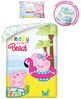Peppa Pig Bettwäsche Set aus Baumwolle Bettdeckenbezug 140 × 200 cm mit 70 × 90 cm Kissenbezug Bild 2