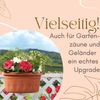 GarPet Blumenkasten 2er Set Blumen Kasten Beidseitig Dopple Balkon Geländer Teracotta Bild 5