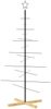 vidaXL Weihnachtsbaum Metall mit Holzständer Schwarz 150 cm 359604 Bild 2