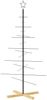 vidaXL Weihnachtsbaum Metall mit Holzständer Schwarz 150 cm 359604 Bild 5
