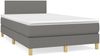 vidaXL Boxspringbett mit Matratze Stoff Dunkelgrau 120x200 cm, Härtegrad: H2 [3140442] Bild 2