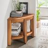 Destiny Ablageelement »SPA & LIVING«, Eckregal halbrund 40x40x44,5 cm, Teak Bild 4