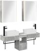 vidaXL Badezimmerschrank-Set 5 pcs Betongrau 53 x 15,5 x 70 cm 3406330 Bild 2