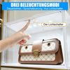 XERSEK Aufbewahrungsbox LED Vitrine Magnettür Spielzeugkiste Sammlervitrine Kosmetikorganizer (Set, 2 St, 36×22×27cm Stapelfähig), für Figuren, Handtaschen, Spielzeug, Handwerk, Bücher Bild 3