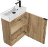 Badplaats Toilettenmöbel Keno 50x23 cm – Eiche – Waschtischunterschrank mit Waschbecken Bild 2