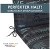 LILENO HOME Hochlehnerauflage Gartenstuhl Auflage, bequeme Sitzauflage für Gartenmöbel, Stuhlkissen, (1 St, 1er Set), Polsterauflage Letter Anthrazit, Sitzpolster für Klappstühle Bild 3