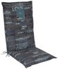 LILENO HOME Hochlehnerauflage Gartenstuhl Auflage, bequeme Sitzauflage für Gartenmöbel, Stuhlkissen, (1 St, 1er Set), Polsterauflage Letter Anthrazit, Sitzpolster für Klappstühle Bild 5