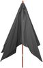 Sonnenschirm Florida, Gartenschirm Marktschirm, 3x4m Polyester/Holz 6kg ~ anthrazit Bild 4