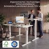 HOMALL Schreibtisch Höhenverstellbarer Schreibtisch elektrischer mit 2 Motoren (25 mm dicke, nahtlose, monolithische Tischplatten Keine gespleiBten Platten Vielsertig und hochwertig Erinnerung bei langerem Stehen, ostern geschenke) Bild 2