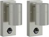 vidaXL Außenwandleuchte 2 pcs Silber 6,5 x 10,5 x 16 cm 4005986 Bild 2