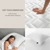 SEI Design Microfaserkissen Kopfkissen Kissen Zierkissen Sofakissen Nackenstützkissen 40x80, Füllung: 100% Mikrofaser, Bezug: 100% Polyester, Seitenschläfer, Rückenschläfer, Bauchschläfer, 2-er SET, Schlafkissen gesteppt mit Reißverschluss Kochfest 95° Bild 3