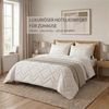 SEI Design Microfaserkissen Kopfkissen Kissen Zierkissen Sofakissen Nackenstützkissen 40x80, Füllung: 100% Mikrofaser, Bezug: 100% Polyester, Seitenschläfer, Rückenschläfer, Bauchschläfer, 2-er SET, Schlafkissen gesteppt mit Reißverschluss Kochfest 95° Bild 2
