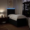 vidaXL Boxspringbett mit Matratze Schwarz 80x200 cm Stoff 3292610 Bild 5