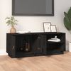 vidaXL TV-Schrank Schwarz 105x34x40 cm Massivholz Kiefer 818224 Bild 3