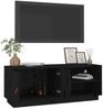 vidaXL TV-Schrank Schwarz 105x34x40 cm Massivholz Kiefer 818224 Bild 5