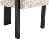 Vente-unique - LIVELIA Stuhl Stoff SchwarzSchokoladenbraunBeige - B 60 cm x H 78 cm x L 64 cm Bild 5