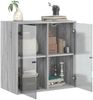 vidaXL Wandschrank mit Glastüren Grau Sonoma 68x37x68,5 cm 836495 Bild 5