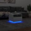 vidaXL Couchtisch mit LED-Leuchten Weiß 50x49x40 cm 839826 Bild 5