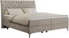 Boxspringbett mit 2 Bettkästen Matratze und Topper - MILEN - 160x200cm - Beige Stoff - H3 Bild 3
