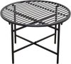 Runder Metall Beistelltisch Ø60cm Schwarz pulverbeschichtet Loungetisch Höhe 40cm Bild 4