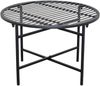 Runder Metall Beistelltisch Ø60cm Schwarz pulverbeschichtet Loungetisch Höhe 40cm Bild 2