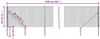 vidaXL Maschendrahtzaun mit Bodenhülsen Anthrazit 0,8x25 m 154248 Bild 5