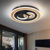 LED Deckenlampe, Metall, Holzoptik, Fernbedienung, dimmbar Bild 5