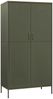 vidaXL Kleiderschrank, Stahl, Olivgrün, 90 x 50 x 180 cm Bild 2