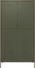 vidaXL Kleiderschrank, Stahl, Olivgrün, 90 x 50 x 180 cm Bild 3