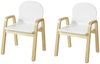 SoBuy KMB24-Wx2 2er Set Kinderstühle, MDF, Lackiert, Weiß, 40 x 53 x 32 cm Bild 1