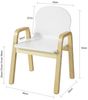 SoBuy KMB24-Wx2 2er Set Kinderstühle, MDF, Lackiert, Weiß, 40 x 53 x 32 cm Bild 3