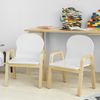 SoBuy KMB24-Wx2 2er Set Kinderstühle, MDF, Lackiert, Weiß, 40 x 53 x 32 cm Bild 2