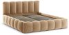Micadoni Stauraumbett mit Kopfteil Lupine Samt Paris Sand 160x200 Bild 2