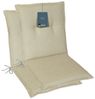 LILENO HOME Polsterauflage Niedriglehner, bequeme Sitzauflage für Gartenstühle, Stuhlkissen, (2 St, 2er Set), Gartenstuhl Auflage Beige, Sitzpolster waschbar Bild 4