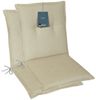 LILENO HOME Polsterauflage Niedriglehner, bequeme Sitzauflage für Gartenstühle, Stuhlkissen, (2 St, 2er Set), Gartenstuhl Auflage Beige, Sitzpolster waschbar Bild 5
