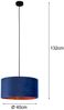 LED Pendelleuchte Vintage mit Lampenschirm Samt Blau / Gold, Ø 40cm Bild 3