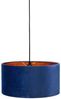 LED Pendelleuchte Vintage mit Lampenschirm Samt Blau / Gold, Ø 40cm Bild 4