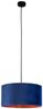 LED Pendelleuchte Vintage mit Lampenschirm Samt Blau / Gold, Ø 40cm Bild 2
