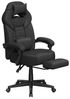 SONGMICS Ergonomischer Bürostuhl mit Fußstütze, Gaming-Stuhl für Home Office, Lendenkissen, Kopfstütze, bis 150 kg, schwarz Bild 2