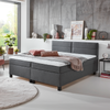 CRESCO Boxspringbett H3, BX2430, Bezug: 50512-700 anthrazit, Basisbox mit Bonell-Federung Bild 5