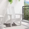 vidaXL Klappbarer Adirondack-Stuhl Weiß 80,5 x 74,5 x 92 cm HDPE 42006617 Bild 3