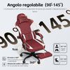 Gaming Stuhl mit Fußstütze Ergonomischer PZDO Racing Chair Rot Bild 5