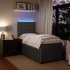 vidaXL Boxspringbett mit Matratze Dunkelgrau 100x200 cm Samt 3294575 Bild 5