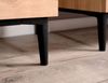 Couchtisch Liam in Eiche Artisan und schwarz 100 x 55 cm Bild 3