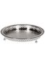 Marrakesch Orient & Mediterran Interior Dekotablett Orientalisches Tablett Silber Mahra 32cm (1 St), Handarbeit Bild 4