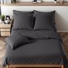Cozyor Bettwäsche extra dick, weich, top Reissverschluss 135x200 155x200 155x220 200x200, Mikrofaser, 2 teilig, anthrazit Nebula, Bettbezug + Kissenbezug 80x80, für Allergiker, weich Bild 2
