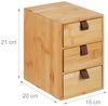 Relaxdays Schreibtisch Organizer 3 Schubladen Bild 4