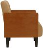 vidaXL Sessel mit Armlehnen Braun 55 cm Samt 4100598 Bild 4