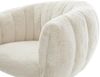 Freischwinger Jada-Flex Plüsch Creme-Weiß Freischwinger flach Schwarz Taschenfederkern Bild 4
